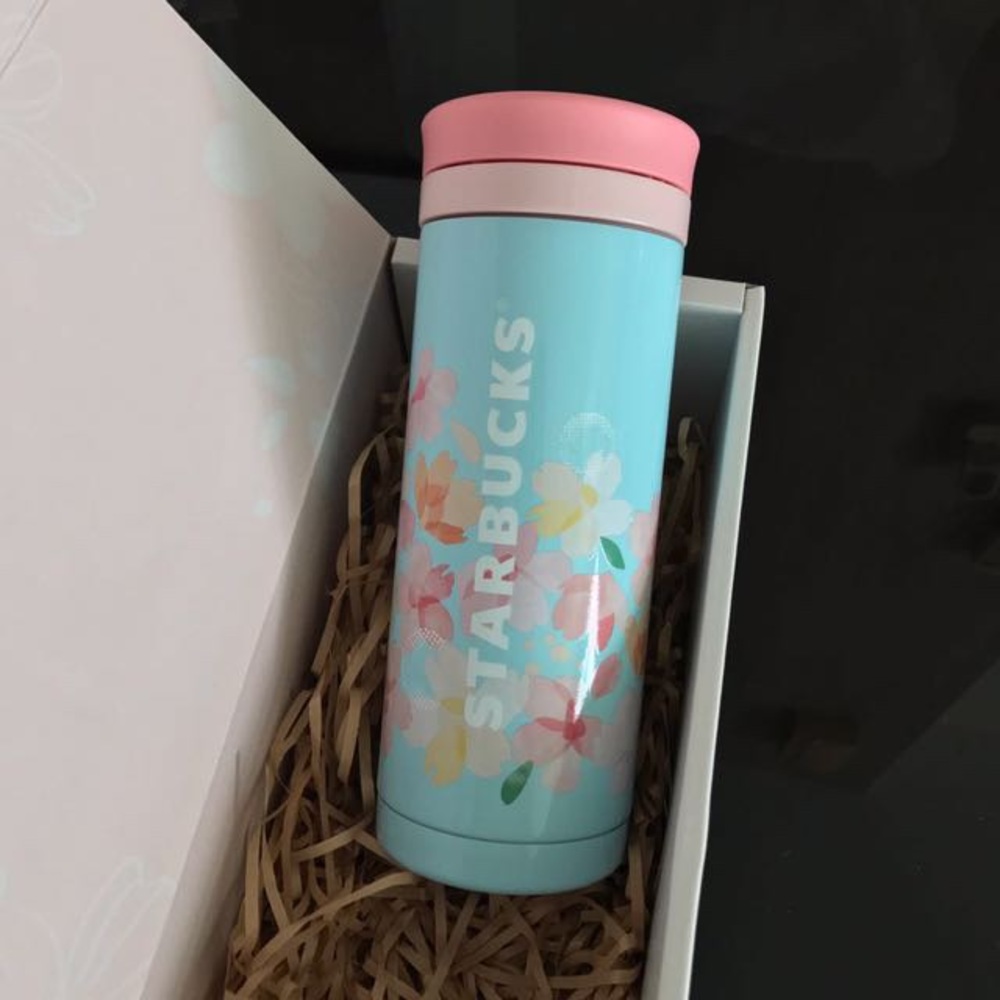 SAKURA 2018 Blue stainless steel screw bottle